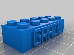 meine angepasste lego block necklacekeychain 3 Bau Spielzeug 3d print model - Mito3D
