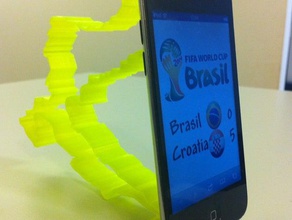 Mehrzweck-Kroatien cookie cutter Kroatien Dekoration Fußball Halter Telefon h 3d print model - Mito3D