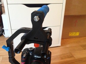 alça de montagem 15mm equipamento câmera câmeras do handlemount câmara vídeo 3d print model - Mito3D