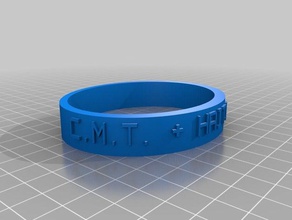 cmt estilo 3 pulseiras personalizado 3d print model - Mito3D