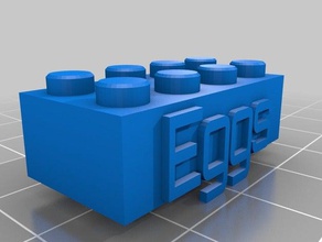 uova lego block necklacekeychain costruzione i giocattoli personalizzato 3d print model - Mito3D