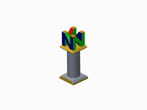 trophy nintendo 64 games console video 3d print model - Mito3D