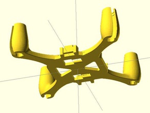 flexbot quad no wire channels rc vehicles quadcopter 3d print model - Mito3D