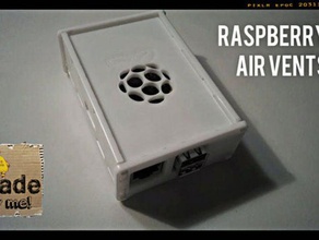 raspberry pi air vents electronics cooling case stylish ventilation 3d print model - Mito3D