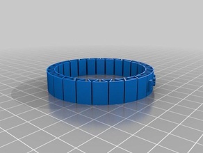 my customized flexible name bracelet danielle bracelets 3d print model - Mito3D