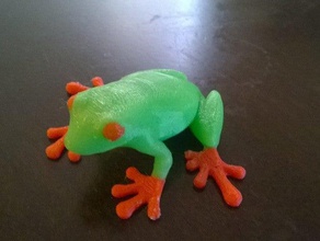 dual colored tree frog animals treefrog 3d print model - Mito3D