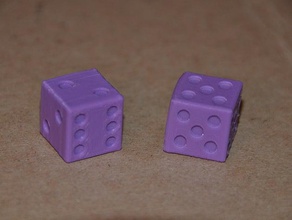 dice trick 7s 11s only magic 3d print model - Mito3D