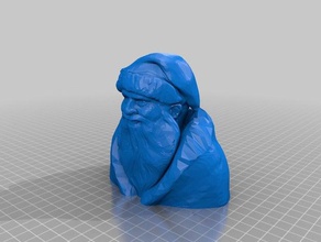 babbo natale di busto persone 3d print model - Mito3D