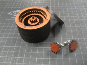 gearcuffs andere Schmuck laser-cutter Holz 3d print model - Mito3D