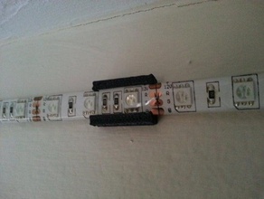 led light strip holder organization clip lights wall mount 3d print model - Mito3D
