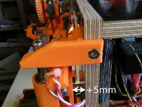 z-mounts erhöhte y-gap-box frame prusa i3 3d Drucker Teile Kollision Endabschalter parametriert werden parametric scad die z-Achse z-Endabschalter 3d print model - Mito3D