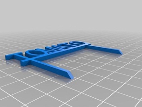 il mio personalizzato giardino segno all'aperto 3d print model - Mito3D