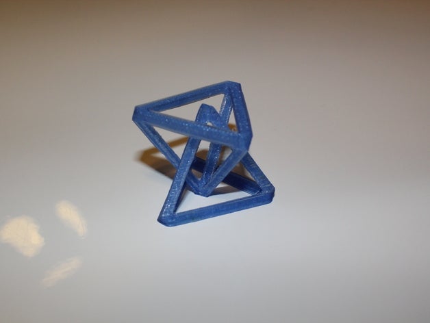 sich überschneidende Tetraeder 3d drucken tests 3D print model - Mito3D