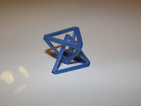 kesişen tetrahedrons 3d baskı testler 3d print model - Mito3D