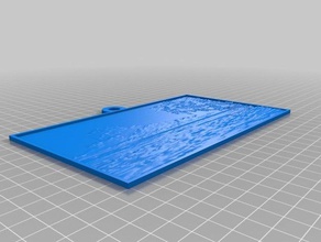 lithophane personalizzati - spiaggia tropicale 2d art su misura 3d print model - Mito3D