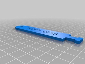customized tee slot cleaner 9x 20 lathe hand tools 3d print model - Mito3D