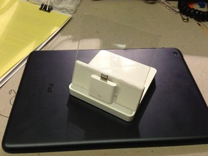 ipad mini carregamento dock stand peças apple tablet 3d print model - Mito3D