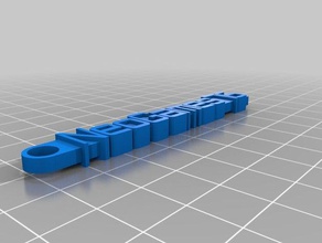 message keychain neogames76 organization customized 3d print model - Mito3D