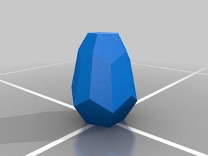 simple dodecahedron vase 001 math art openscad ultimaker 3d print model - Mito3D