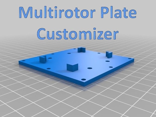 multirotor Platte customizer rc Fahrzeuge arducopter anpassbare kk2 Einsatz von multikopter radio control 3D print model - Mito3D