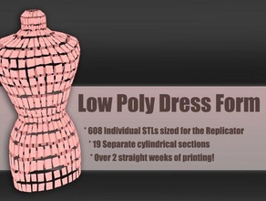 low-poly-Kleid form Mode 3d print model - Mito3D
