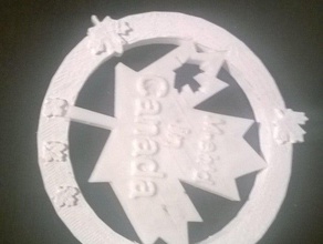 Kanada coaster Nr 1 Zeichen logos flag home Küche 3d print model - Mito3D
