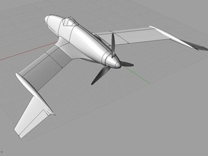 rc plane designe mode now vehicles 3d print model - Mito3D