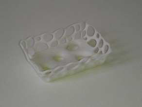 soap holder bathroom art design houdini modo procedural 3d print model - Mito3D