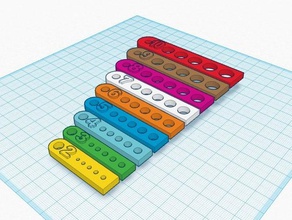 Loch-Größe-Messgerät 2mm 10mm tools gage pin 3d print model - Mito3D