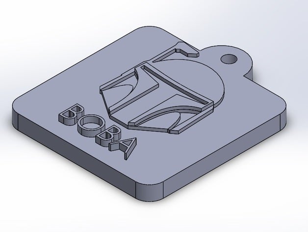 boba fett chaveiro 3d impressão 3D print model - Mito3D