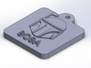 boba fett keychain 3d printing 3d print model - Mito3D