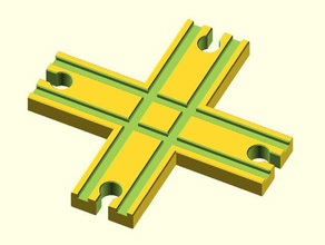 Spielzeug Holz Bahn spielzeug holzeisenbahn schienen kreuzung gerade brio thomas ikea ebay kompatibel mechanisch ist 3d print model - Mito3D