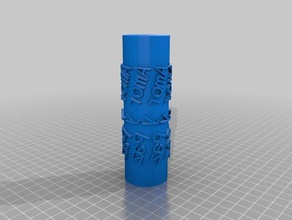 özelleştirilmiş metin fırçamı sanat araçlar 3d print model - Mito3D