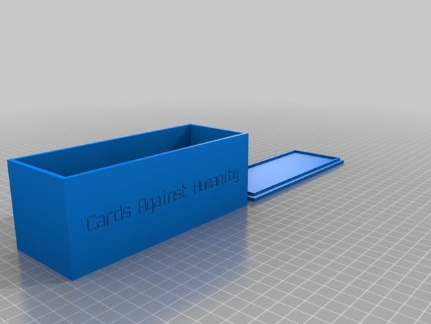 cartões contra a humanidade caixa recipientes personalizado 3D print model - Mito3D
