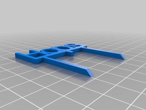 saltos jardim sinal ao ar livre personalizado 3d print model - Mito3D