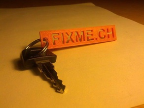 fixme hackerspace keychain keychains 3d print model - Mito3D