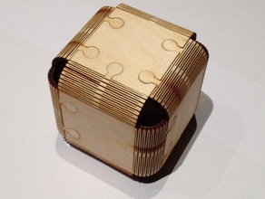 lasercut cube construction toys 3d laser cutter model net origami 3d print model - Mito3D