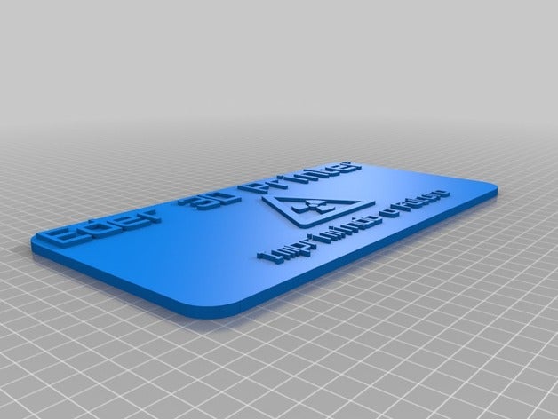 logo impressora 3d i segni loghi personalizzato 3D print model - Mito3D