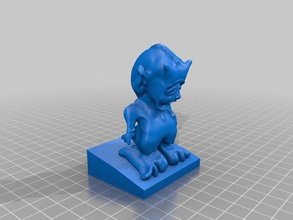 traurig Teufel Skulpturen 3d print model - Mito3D