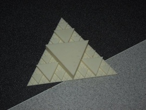large fractal triangle math art 3d print model - Mito3D