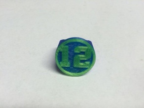 seattle seahawks 12th man ring rings 3d print model - Mito3D