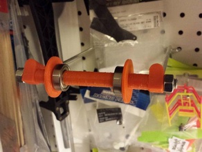 pegboard spool holder 3d printer accessories filament makerfarm 3d print model - Mito3D