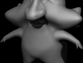 star man creatures 3d art character model zbrush 3d print model - Mito3D
