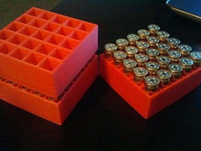 45 calibre apilable de una caja munición la herramienta los titulares cuadros almacenamiento el cajón municiones caso contenedor arma fuego pistola 3d print model - Mito3D