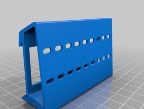din-rail sistema de gestão do cabo eletrônica 3d print model - Mito3D