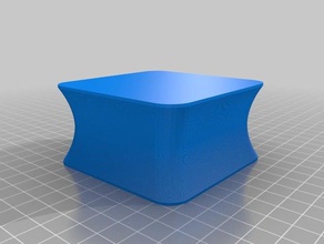 mi personalizados redondeado florero cuadrado de la copa pulsera del generador decoración personalizado 3d print model - Mito3D