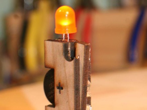 lasercut led candle engineering flashlight hacker scouts lantern laser cutter wood 3d print model - Mito3D