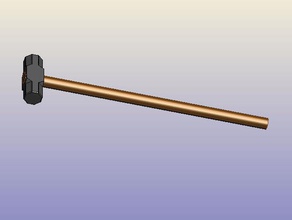 sledge hammer 3d baskı model aracı oyuncak 3d print model - Mito3D