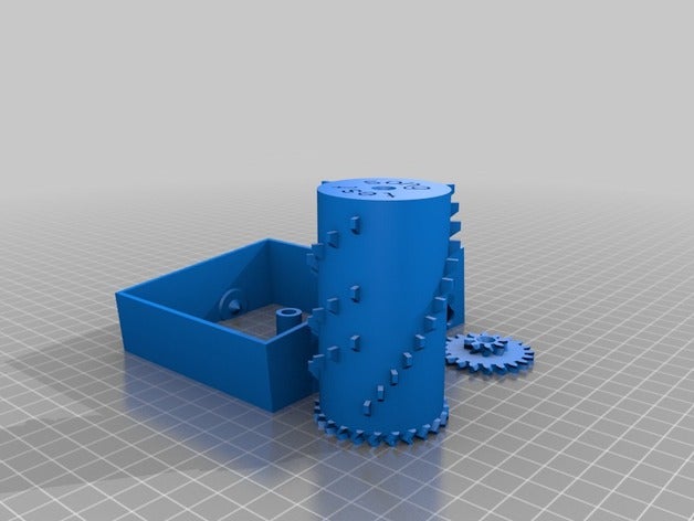 my customized parametric music box teste mechanical toys 3D print model - Mito3D