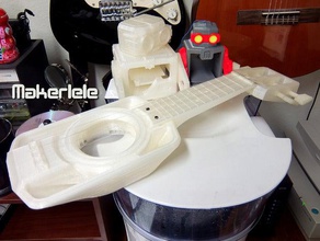 makerlele Mirage müzik 3d erikjdurwoodii gitar alet orkestra tuner ukulele 3d print model - Mito3D